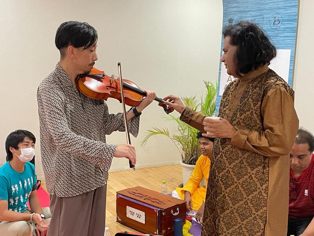 “Hindustani Music Workshop” with Ustaad Johar Ali at  Embassy of India on 11/08/2023
