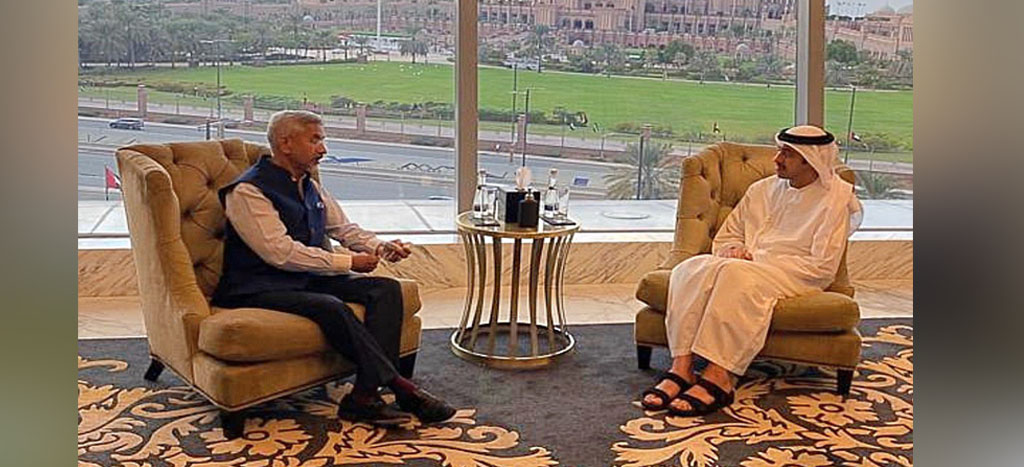 External Affairs Minister, Dr. S. Jaishankar meets UAE Foreign Minister Abdullah Bin Zayed in Abu Dhabi