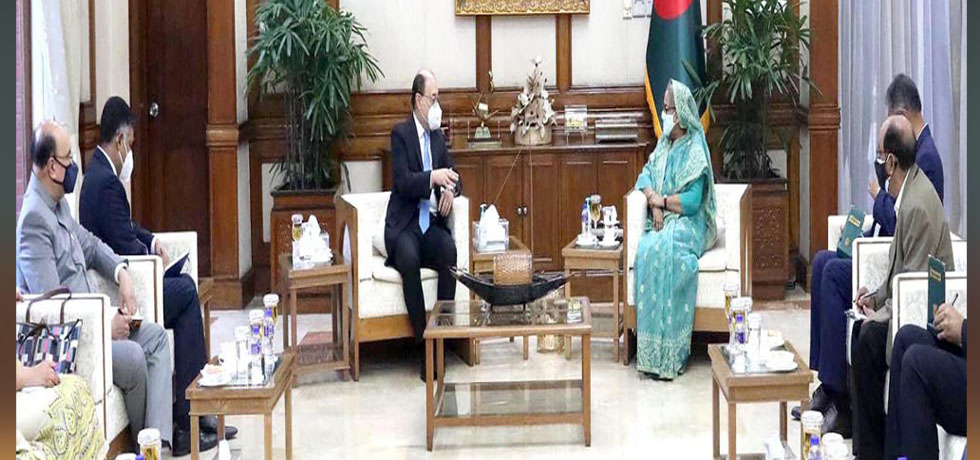 Foreign Secretary, Shri Harsh Vardhan Shringla calls on Bangladesh Prime Minister, Sheikh Hasina