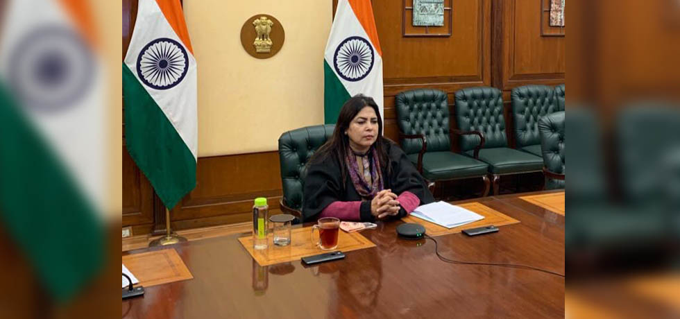 Minister of State for External Affairs, Smt. Meenakashi Lekhi addresses conference on India-Central Asia Relations