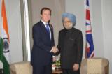 PM with British Prime Minister Mr. David Cameron at Cannes (3 November 2011)