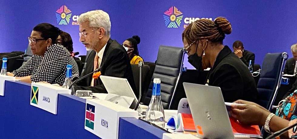 External Affairs Minister Dr. S. Jaishankar addressed the CHOGM Foreign Ministers’ plenary today