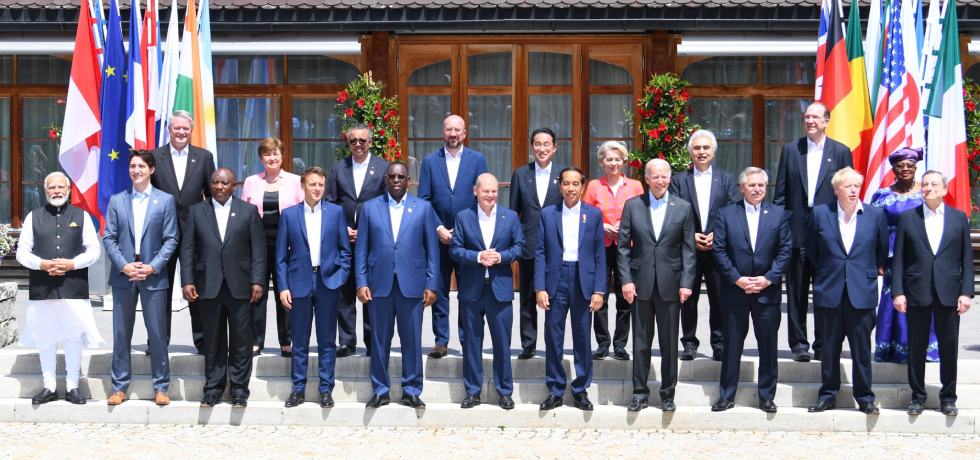 Prime Minister Shri Narendra Modi at the G7 Summit with world leaders