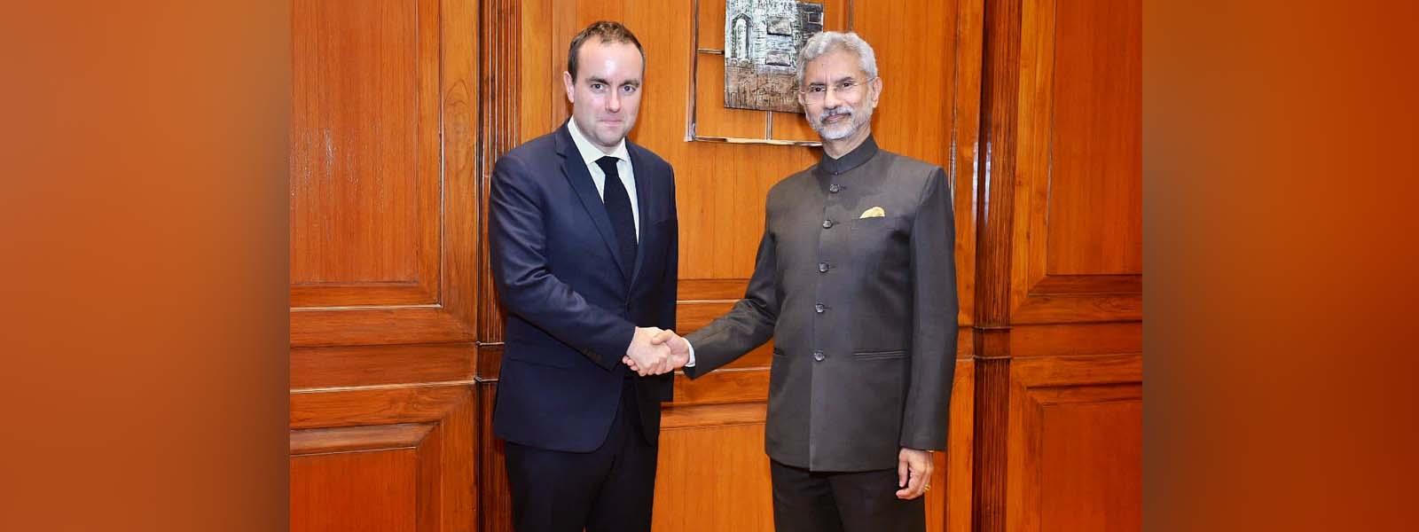 External Affairs Minister Dr. S. Jaishankar met H. E. Mr. Sébastien Lecornu, Minister of the Armed Forces of France in New Delhi