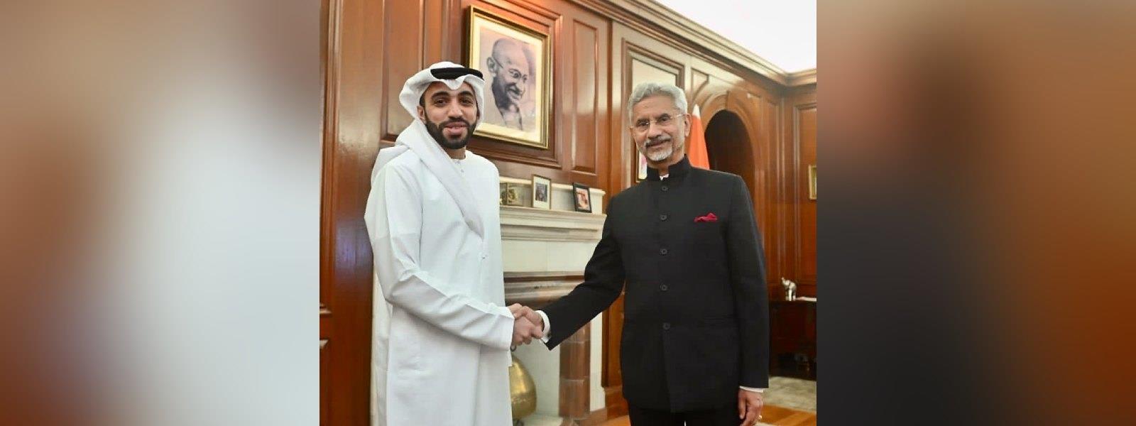 विदेश मंत्री डॉ. एस जयशंकर की नई दिल्ली में संयुक्त अरब अमीरात के राजदूत महामहिम श्री अब्दुलनासिर अलशाली से मुलाकात 