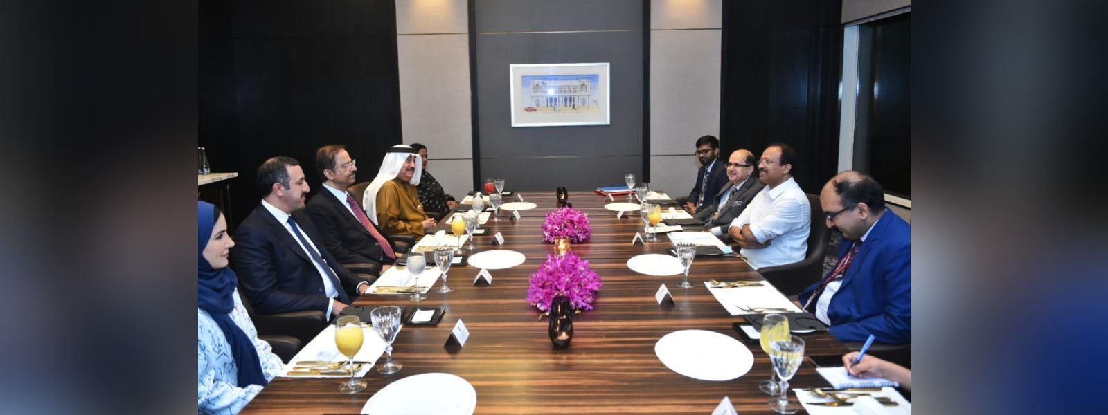 Minister of State for External Affairs Shri V. Muraleedharan met H.E. Mohammed bin Al Kaabi, Minister of Transportation & Communications of Kingdom of Bahrain in New Delhi