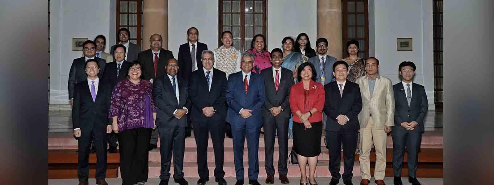Secretary (East) Shri Saurabh Kumar hosted resident Heads of Missions of ASEAN and Pacific Island Countries in New Delhi
