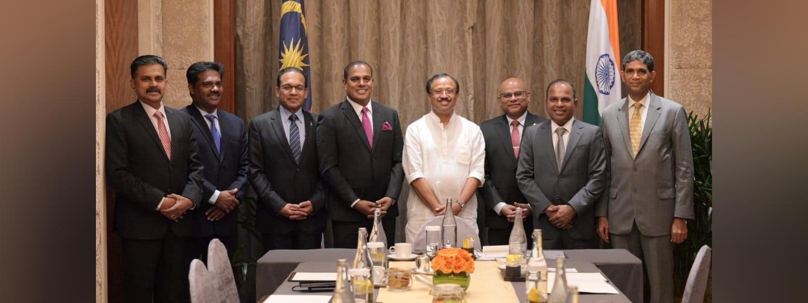 Minister of State for External Affairs Shri V. Muraleedharan met Deputy President of Malaysian Indian Congress, Mr. Datuk Seri M Saravanan  in Kuala Lumpur