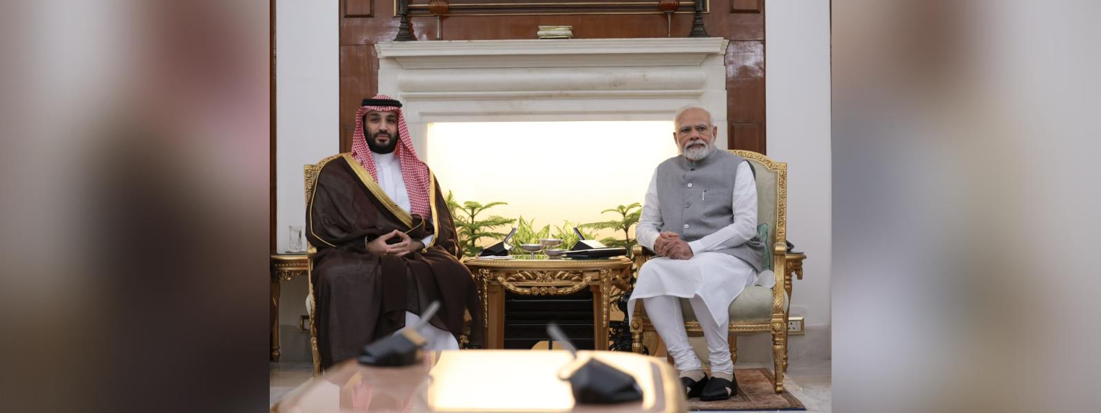 Prime Minister Shri Narendra Modi held bilateral talks with Crown Prince &amp; Prime Minister of the Kingdom of Saudi Arabia, HRH Mohammed bin Salman bin Abdulaziz Al Saud at Hyderabad House