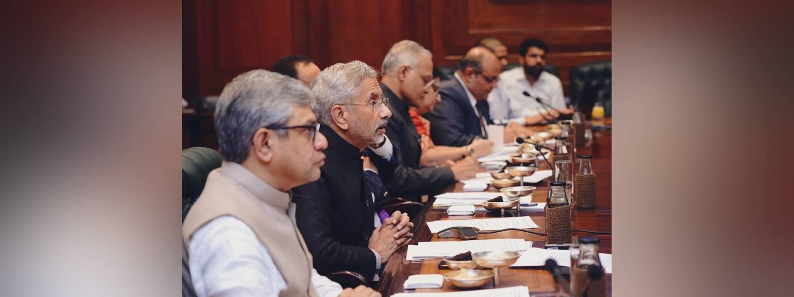 External Affairs Minister, Dr. S. Jaishankar; Minister of Commerce & Industry, Shri Piyush Goyal and Minister of Electronics & Information Technology, Shri Ashwini Vaishnaw co-chaired a virtual meeting of India-EU Trade & Technology Council