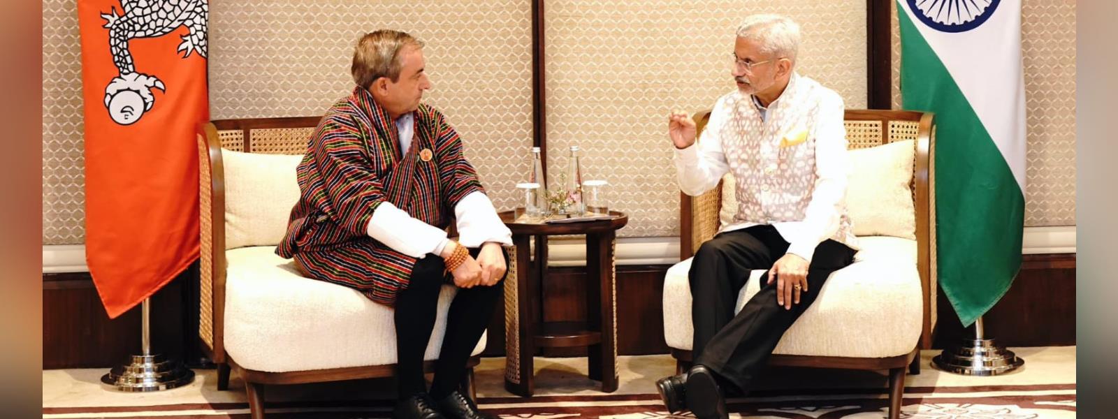 External Affairs Minister, Dr. S. Jaishankar met Foreign Minister of Bhutan, H.E. Lyonpo D. N. Dhungyel on the sidelines of BIMSTEC Foreign Ministers’ Retreat in New Delhi