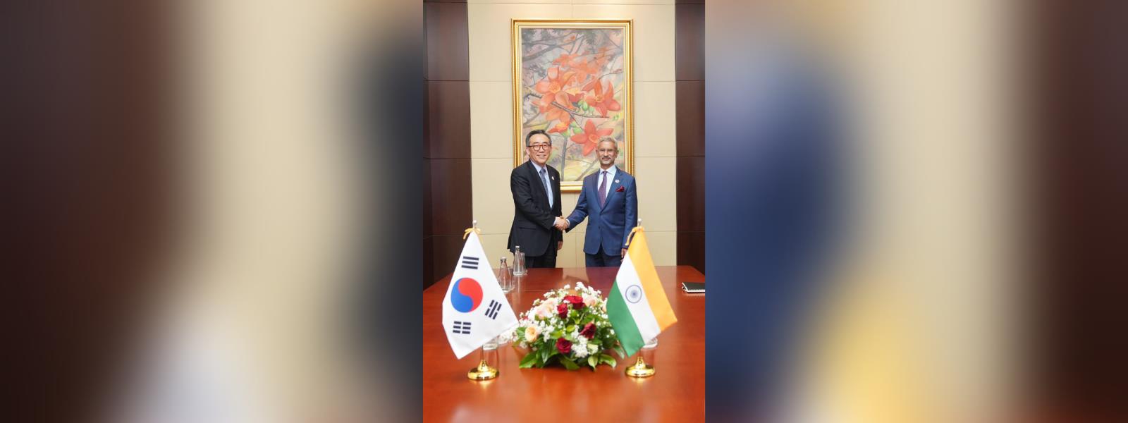 External Affairs Minister Dr. S. Jaishankar met H.E. Mr. Cho Tae-yul, Foreign Minister of South Korea on the sidelines of ASEAN meetings in Vientiane
