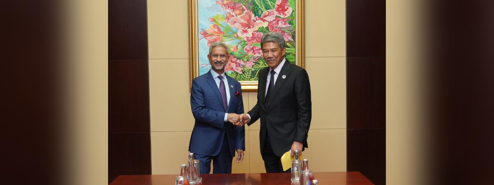 External Affairs Minister Dr. S. Jaishankar met H.E. Mohamad Haji Hasan, Foreign Minister of Malaysia on the sidelines of ASEAN meetings in Vientiane