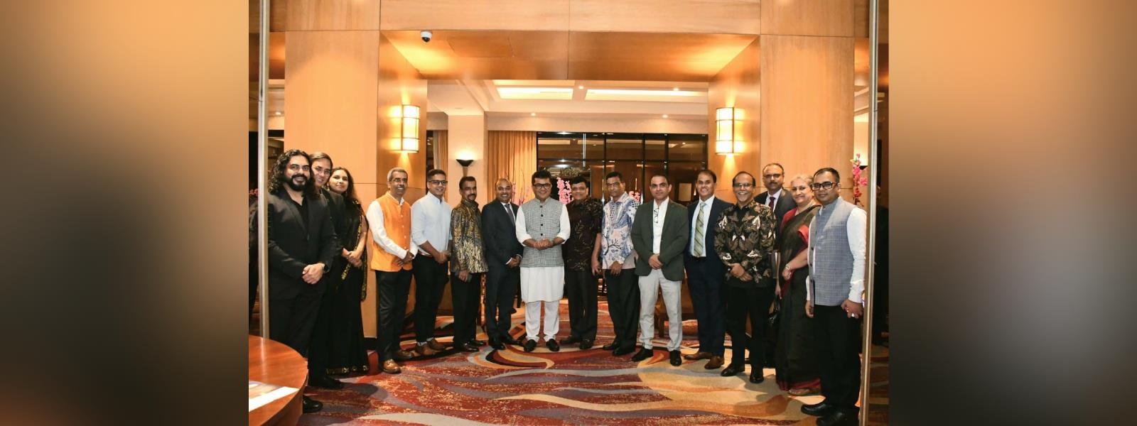 Minister of State for External Affairs, Shri Pabitra Margherita interacted with business leaders in Jakarta, Indonesia