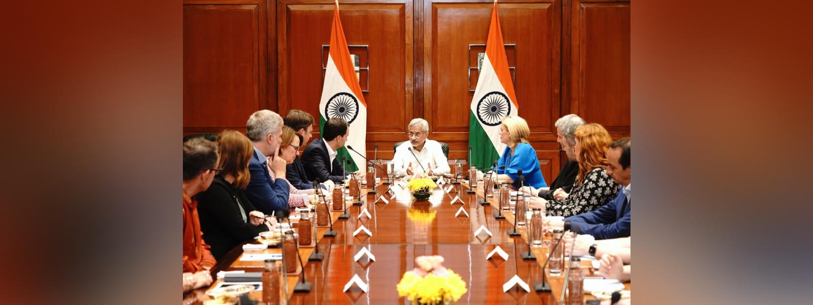 External Affairs Minister, Dr. S. Jaishankar interacted with MPs from Australia and Germany in New Delhi