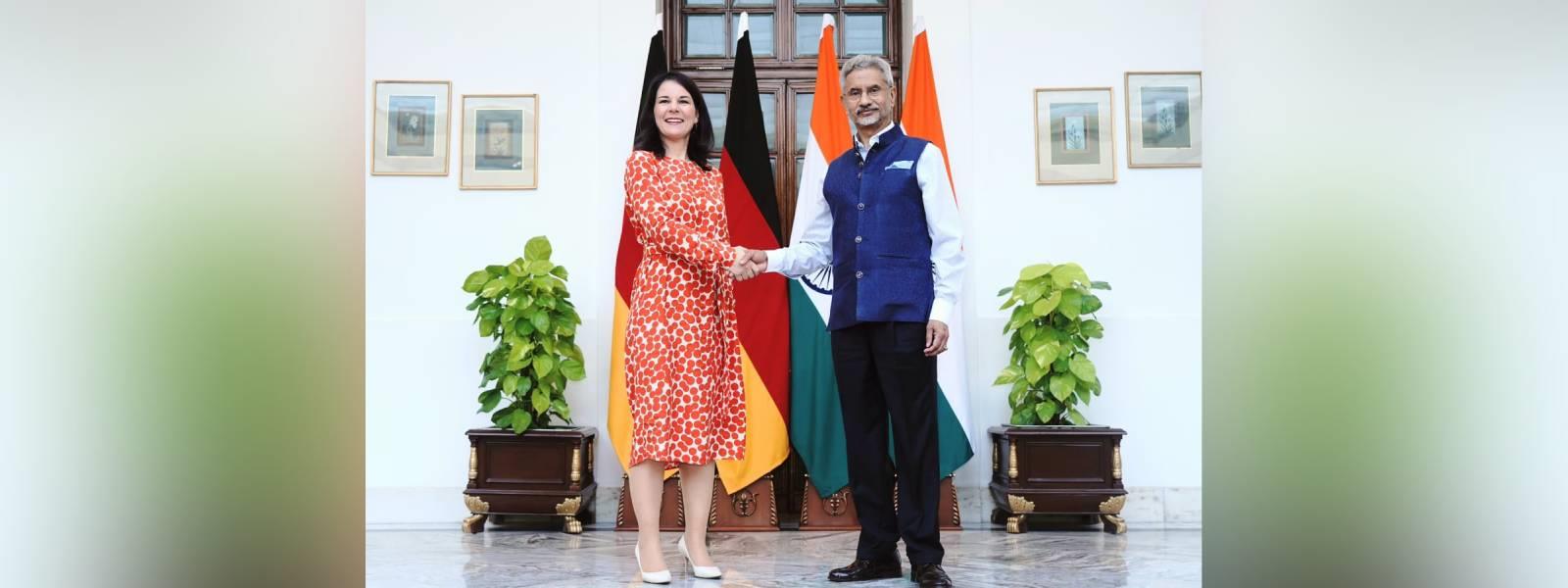 External Affairs Minister Dr. S. Jaishankar met H.E. Ms. Annalena Baerbock, Foreign Minister of Germany on the sidelines of the 7th IGC Meeting in New Delhi