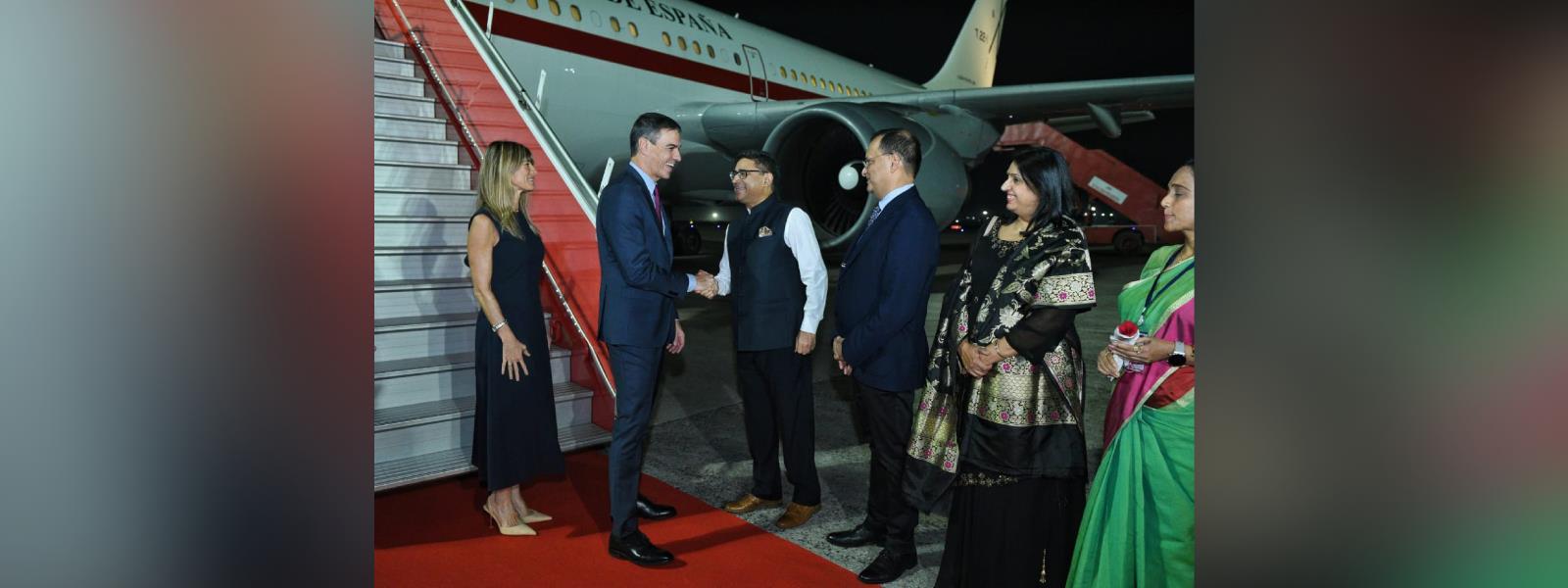 President of the Government of Spain, H.E. Mr. Pedro Sanchez arrived in Vadodara on an official visit to India