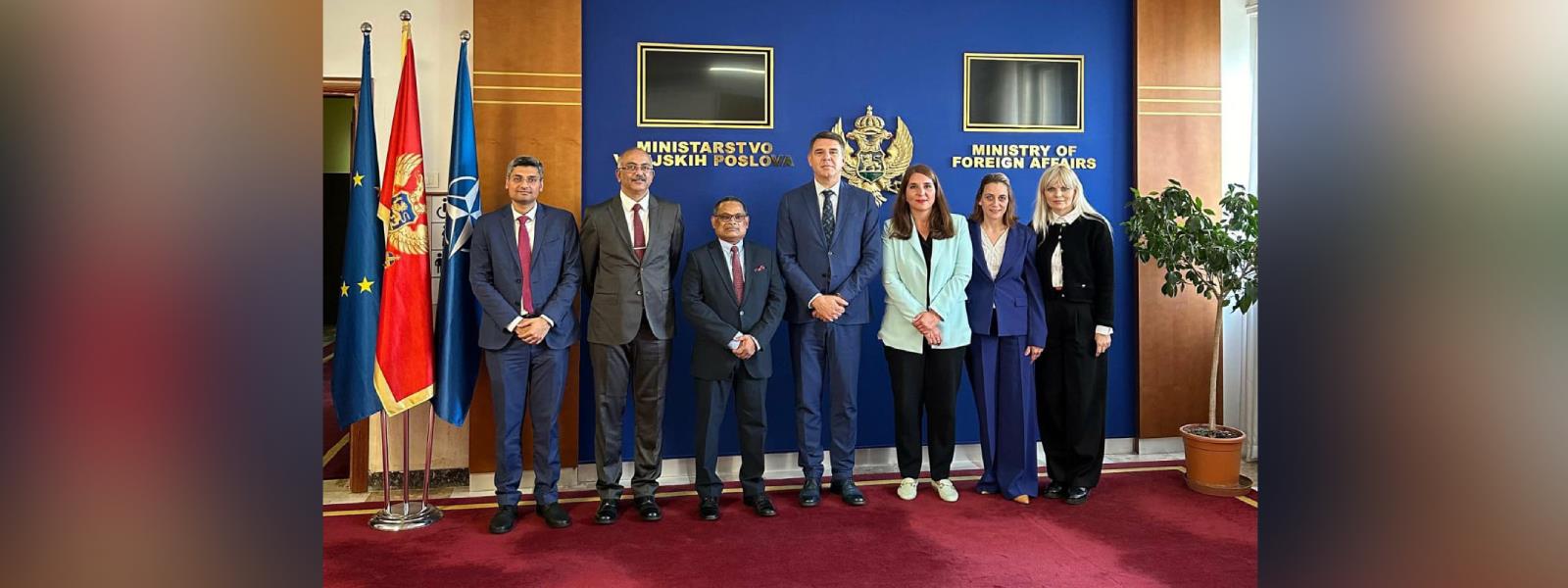 3rd India-Montenegro Foreign Office Consultations held in Podgorica, Montenegro