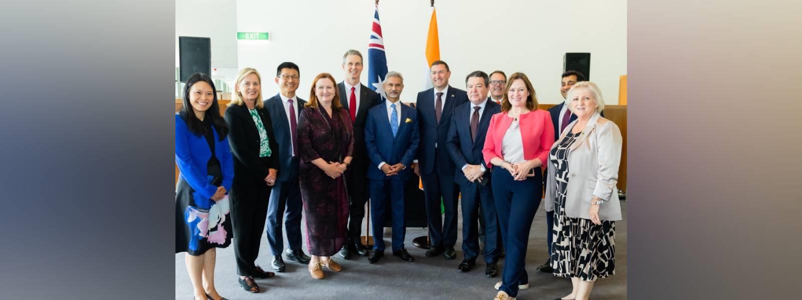 External Affairs Minister, Dr. S. Jaishankar interacted with members of Australia-India Parliamentary Friendship Group in Canberra