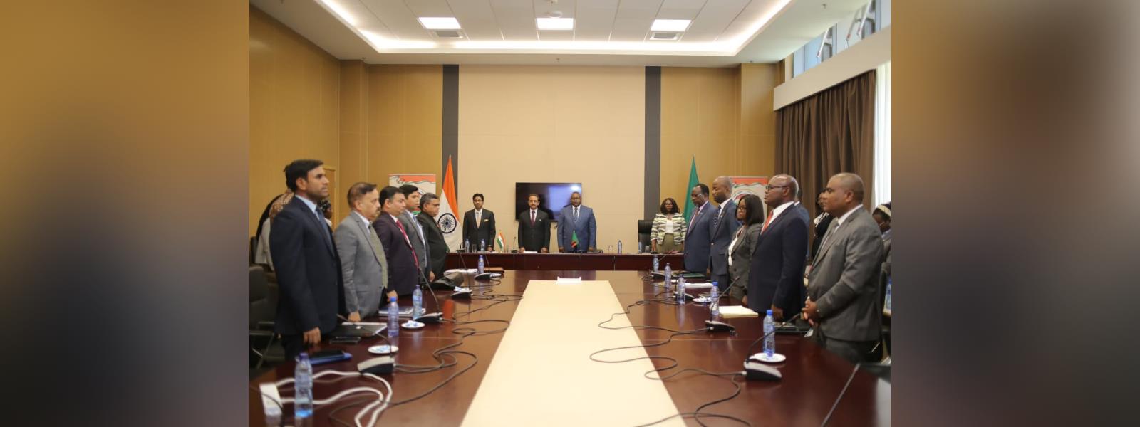 Minister of State for External Affairs, Shri Kirti Vardhan Singh and Minister of Foreign Affairs and International Cooperation of Zambia, H.E. Mr. Mulambo Haimbe co-chaired the 6th Session of India-Zambia Joint Permanent Commission in Lusaka