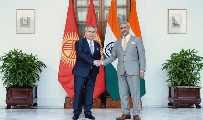 External Affairs Minister Dr. S. Jaishankar met H.E. Mr. Zheenbek Kulubaev, Minister of Foreign Affairs of Kyrgyz Republic in New Delhi