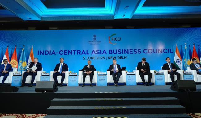 External Affairs Minister Dr. S. Jaishankar participated with Foreign Ministers from Central Asia at the India-Central Asia Business Council in New Delhi