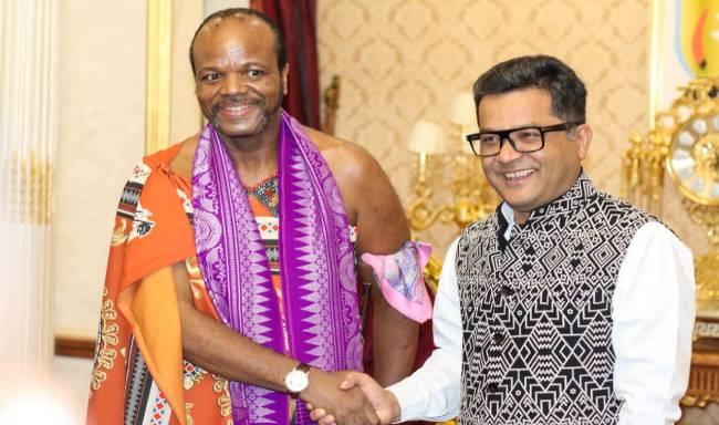 Minister of State for External Affairs Shri Pabitra Margherita called on His Majesty King Mswati III of the Kingdom of Eswatini in Mbabane