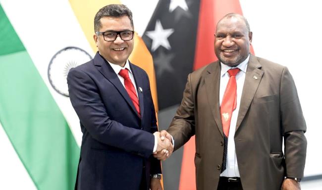 Minister of State for External Affairs Shri Pabitra Margherita called on Hon’ble James Marape, Prime Minister of Papua New Guinea in Port Moresby