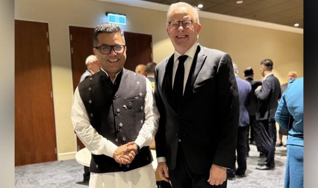 Minister of State for External Affairs, Shri Pabitra Margherita called on Hon’ble Anthony Albanese, Prime Minister of Australia on the sidelines of the 50th Anniversary of Independence of Papua New Guinea in Port Moresby
