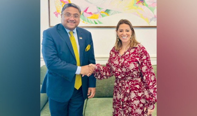 Secretary (West) Shri Sibi George called on H.E. Ms. Ana Isabel Xavier, Secretary of State for Foreign Affairs and Cooperation of Portugal during his visit to Lisbon