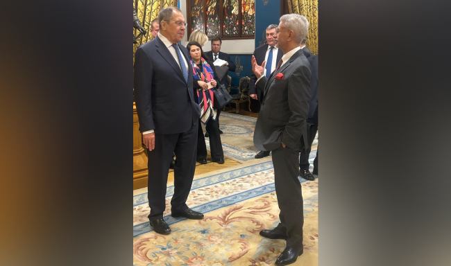 External Affairs Minister Dr. S. Jaishankar met H.E. Mr. Sergey Lavrov, Minister of Foreign Affairs of Russia in Moscow