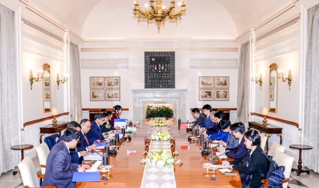 विदेश सचिव श्री विक्रम मिस्री ने नई दिल्ली में चीन की कम्युनिस्ट पार्टी के अंतर्राष्ट्रीय विभाग की उप मंत्री महामहिम सुश्री सुन हैयान से बातचीत की