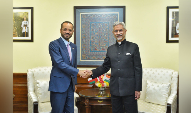 External Affairs Minister Dr. S. Jaishankar met H.E. Sayyid Badr Albusaidi, Foreign Minister of the Sultanate of Oman in New Delhi