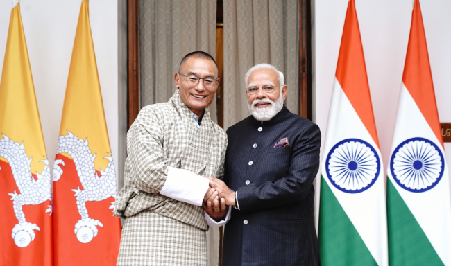 प्रधानमंत्री श्री नरेन्द्र मोदी ने नई दिल्ली में आयोजित इंडिया एआई इम्पैक्ट समिट 2026 के दौरान भूटान के प्रधानमंत्री महामहिम दाशो शेरिंग तोबगे से मुलाकात की