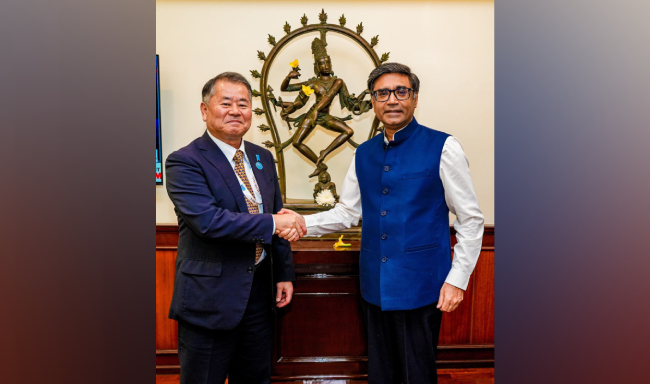 Foreign Secretary Shri Vikram Misri met H.E. Mr. Sadamasa Oue, Special Advisor to the Prime Minister of Japan in New Delhi