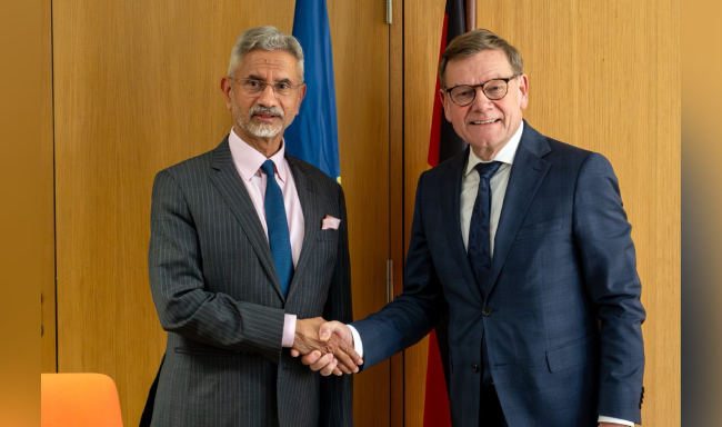 External Affairs Minister Dr. S. Jaishankar met H.E. Mr. Johann Wadephul, Minister of Foreign Affairs of Germany in Brussels