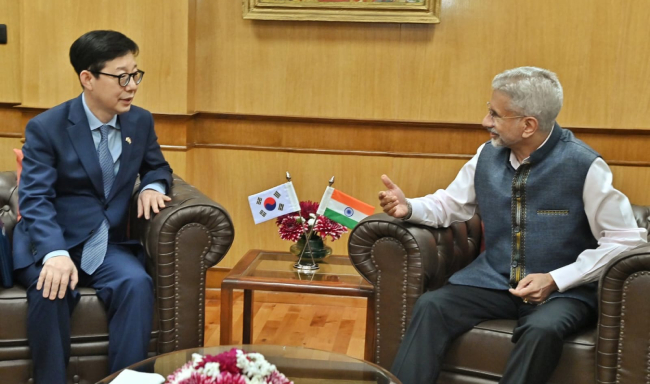 External Affairs Minister Dr. S. Jaishankar met H.E. Mr. Park Yoon-joo, Vice Foreign Minister of the Republic of Korea in New Delhi