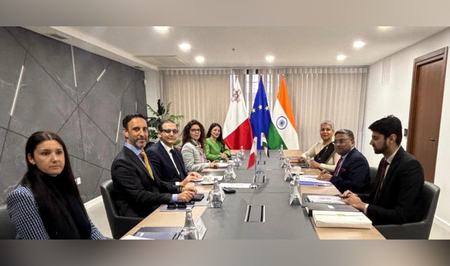 The 4th Round of India–Malta Foreign Office Consultations co-chaired by Secretary (West), Shri Sibi George and Mr. Christopher Cutajar, Permanent Secretary, Ministry of Foreign Affairs of Malta held in Valletta