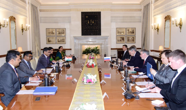 The India–Russia Foreign Office Consultations co-chaired by Foreign Secretary Shri Vikram Misri and H.E. Mr. Andrey Rudenko, Deputy Foreign Minister of Russia held in New Delhi