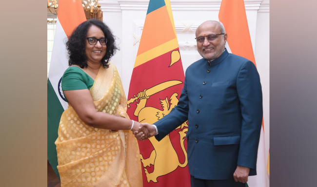 Prime Minister of Sri Lanka, H.E. Dr. Harini Amarasuriya called on Vice President Shri C. P. Radhakrishnan in Colombo