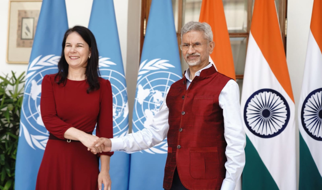 External Affairs Minister Dr. S. Jaishankar met H.E. Ms. Annalena Baerbock, President of the United Nations General Assembly in New Delhi