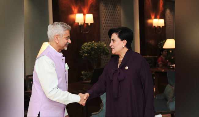 External Affairs Minister Dr. S. Jaishankar met H.E. Ms. Gabriela Sommerfeld, Minister of Foreign Affairs and Human Mobility of the Republic of Ecuador in New Delhi
