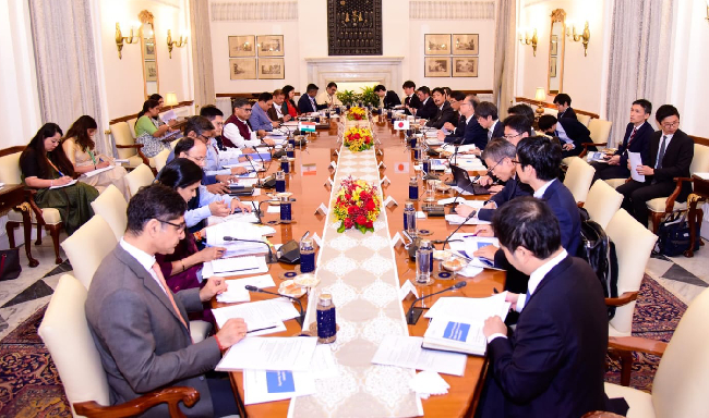 Foreign Secretary Shri Vikram Misri co-chaired the 2nd round of the India–Japan Economic Security Dialogue with H.E. Mr. Takehiro Funakoshi, Vice Minister of Foreign Affairs of Japan and H.E. Mr. Takehiko Matsuo, Vice Minister for International Affairs, Ministry of Economy, Trade and Industry of Japan in New Delhi
