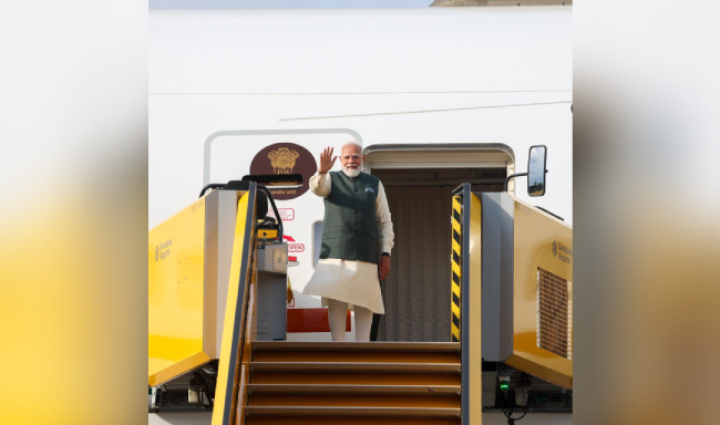 Prime Minister Shri Narendra Modi departed from Gothenburg for Oslo after a productive visit to Sweden