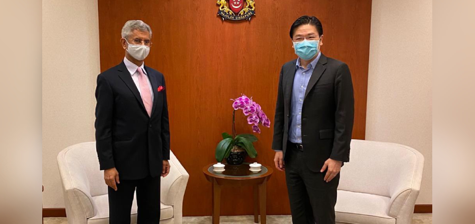 External Affairs Minister, Dr. S. Jaishankar meets Lawrence Wong, Singapore's Minister for Finance