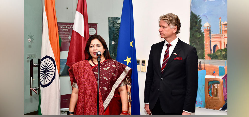 Minister of State for External Affairs, Smt. Meenakashi Lekhi attends National Day Reception of Latvia
